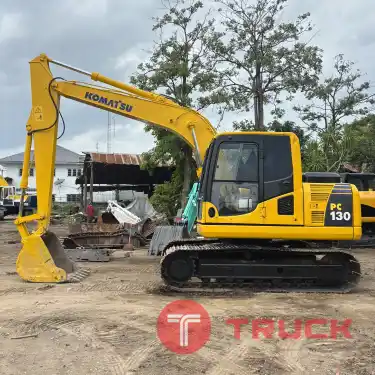 รถขุด KOMATSU PC130-8 จอเหลืองกล้องหลัง