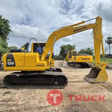 รถขุด KOMATSU PC130-8 จอเหลืองกล้องหลัง