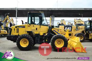ขายรถตักล้อยาง KOMATSU WA100-6 เทียบเท่า 910H ห้องเก๋ง มีฟังก์ชันลดความสั่นสะเทือนขณะขับขี่ Ride control มือสองสภาพดี นำเข้าจากญี่ปุ่น โดย P&P Pro