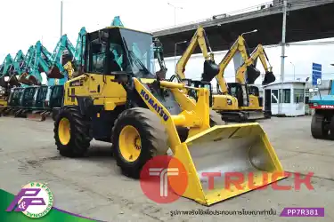 ขายรถตักล้อยาง KOMATSU WA100-6 เทียบเท่า 910H ห้องเก๋ง มีฟังก์ชันลดความสั่นสะเทือนขณะขับขี่ Ride control มือสองสภาพดี นำเข้าจากญี่ปุ่น โดย P&P Pro