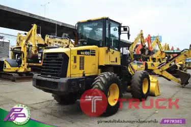 ขายรถตักล้อยาง KOMATSU WA100-6 เทียบเท่า 910H ห้องเก๋ง มีฟังก์ชันลดความสั่นสะเทือนขณะขับขี่ Ride control มือสองสภาพดี นำเข้าจากญี่ปุ่น โดย P&P Pro