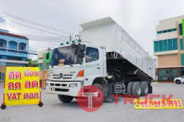 สิบล้อดั้มพ์ HINO FM1A 344 แรง ปี 56 3163