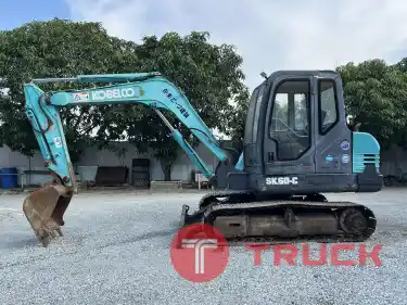 รถแบคโฮ KOBELCO รุ่น SK60-C ขนาด 6 ตัน รถเก่านอกนำเข้า ติดต่อ Line jiraroj2909