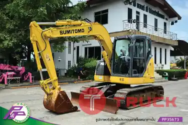 ขายแมคโคร SUMITOMO SH75X-6A แทรคเหล็กพร้อมเกี๊ยะยาง มีใบมีดดัน มีกล้องรอบคัน ชั่วโมงน้อย มือสองสภาพดี นำเข้าจากญี่ปุ่น โดย P&P Pro