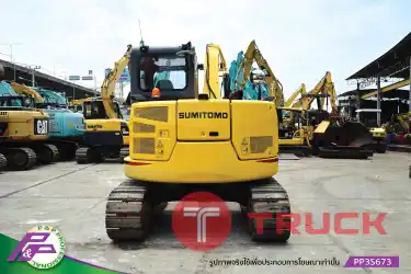 ขายแมคโคร SUMITOMO SH75X-6A แทรคเหล็กพร้อมเกี๊ยะยาง มีใบมีดดัน มีกล้องรอบคัน ชั่วโมงน้อย มือสองสภาพดี นำเข้าจากญี่ปุ่น โดย P&P Pro