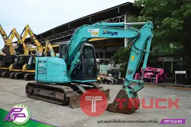 ขายแมคโครย่อม KOBELCO SK75SR-3-YT07 แทรคเหล็กพร้อมเกี๊ยะยาง มีไลน์หัวเจาะ มีใบมีดดัน มีอาร์มเครน ชั่วโมงน้อย มือสองสภาพดี นำเข้าจากญี่ปุ่น โดย P&P Pro