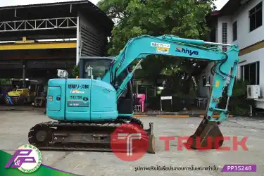 ขายแมคโครย่อม KOBELCO SK75SR-3-YT07 แทรคเหล็กพร้อมเกี๊ยะยาง มีไลน์หัวเจาะ มีใบมีดดัน มีอาร์มเครน ชั่วโมงน้อย มือสองสภาพดี นำเข้าจากญี่ปุ่น โดย P&P Pro