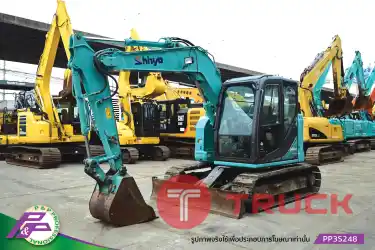 ขายแมคโครย่อม KOBELCO SK75SR-3-YT07 แทรคเหล็กพร้อมเกี๊ยะยาง มีไลน์หัวเจาะ มีใบมีดดัน มีอาร์มเครน ชั่วโมงน้อย มือสองสภาพดี นำเข้าจากญี่ปุ่น โดย P&P Pro
