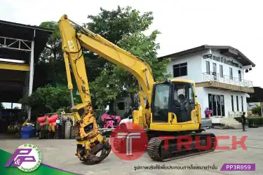 ขายรถขุด KOMATSU PC128US-8 มีไลน์ติดตั้งอุปกรณ์เสิร์มพร้อมหัวคีบไม้ TAMAKI W-21F มีกล้องมองหลัง มือสองสภาพดี นำเข้าจากญี่ปุ่น โดย P&P Pro