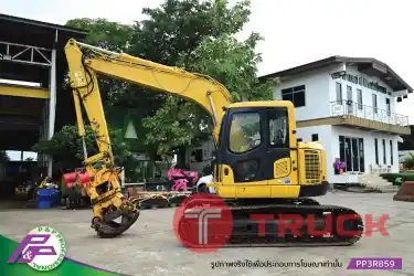 ขายรถขุด KOMATSU PC128US-8 มีไลน์ติดตั้งอุปกรณ์เสิร์มพร้อมหัวคีบไม้ TAMAKI W-21F มีกล้องมองหลัง มือสองสภาพดี นำเข้าจากญี่ปุ่น โดย P&P Pro