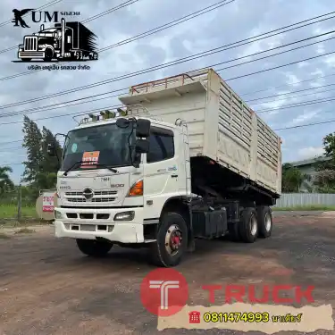 10 ล้อดั้มพ์ Hino 344 แรง ปี 58