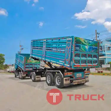 สิบล้อดั้มพ์ HINO FM1A 344 แรง ปี 2567 หางดั้มพ์ สามเพลา อู่แม็กเทรลเลอร์ ปี 2567 5491 5492