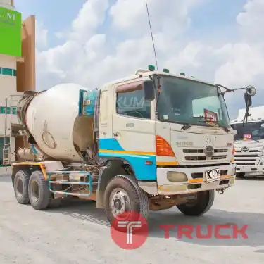 ราคารวมเก็บงานสวยให้ใหม่ สิบล้อโม่ปูน HINO FM1A 330 แรง ปี 2555 0741