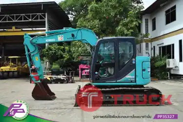 ขายแมคโคร KOBELCO SK75SR-3E มีใบมีดดัน มีไลน์หัวเจาะ มือสองสภาพดี นำเข้าจากญี่ปุ่น โดย P&P Pro
