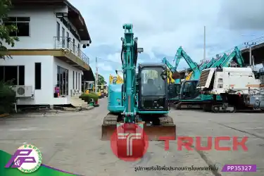 ขายแมคโคร KOBELCO SK75SR-3E มีใบมีดดัน มีไลน์หัวเจาะ มือสองสภาพดี นำเข้าจากญี่ปุ่น โดย P&P Pro
