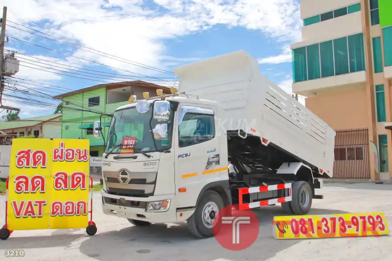 หกล้อดั้มพ์ HINO FC9J 210 แรง ปี 2564 3210 หกล้อดั้มพ์ HINO FC9J 210 แรง ปี 2564 3210