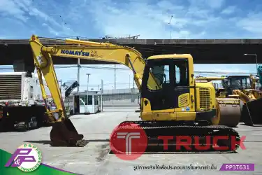 ขายแบคโฮ KOMATSU PC128US-8 มีกล้องมองหลัง มือสองสภาพดี นำเข้าจากญี่ปุ่น โดย P&P Pro