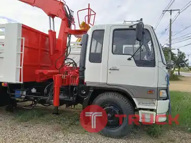 HINO กระบะบรรทุกติดตั้งชุดเครนไฮดรอลิกพร้อมหัวคีบ
