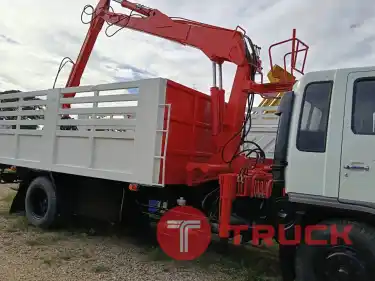 HINO กระบะบรรทุกติดตั้งชุดเครนไฮดรอลิกพร้อมหัวคีบ