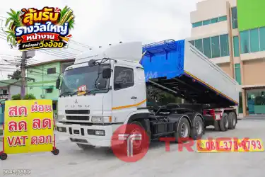 สิบล้อหัวลาก FUSO FV 380 แรง ปี 2558 หางเซมิดั้มพ์ สองเพลา อู่ BPT ปี 2558 5649 5865