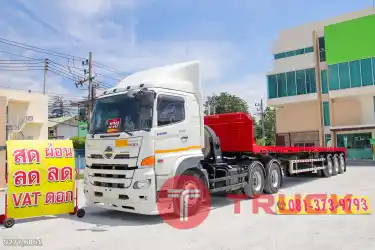 สิบล้อหัวลาก HINO FM1A 344 แรง ปี 2566 หางพื้นเรียบ สามเพลา อู่พนัส ปี 2566 9277 6861 สิบล้อหัวลาก HINO FM1A 344 แรง ปี 2566 หางพื้นเรียบ สามเพลา อู่พนัส ปี 2566 9277 6861
