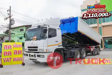 สิบล้อหัวลาก FUSO FV 380 แรง ปี 2558 หางเซมิดั้มพ์ สองเพลา อู่ BPT ปี 2558 5649 5865