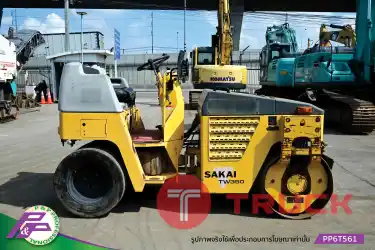 ขาย รถบดหน้าเหล็ก-หลังยาง SAKAI TW350-1 เอวอ่อน มือสองสภาพดี นำเข้าจากญี่ปุ่น โดย P&P Pro