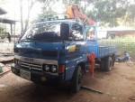 ISUZU รถบรรทุกหกล้อ KS 110 ฝาดำติดเครน 2.5 ตัน เครื่องดี ครัชสีสวย โทร 092-576-8887