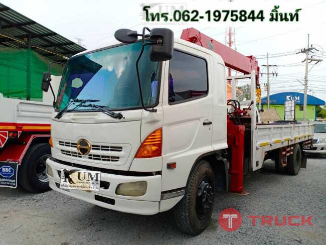 Hino FG ปี47ติดเครนTadanoZF5ตัน6ปอก สนใจโทร062-1975844มิ้นท์