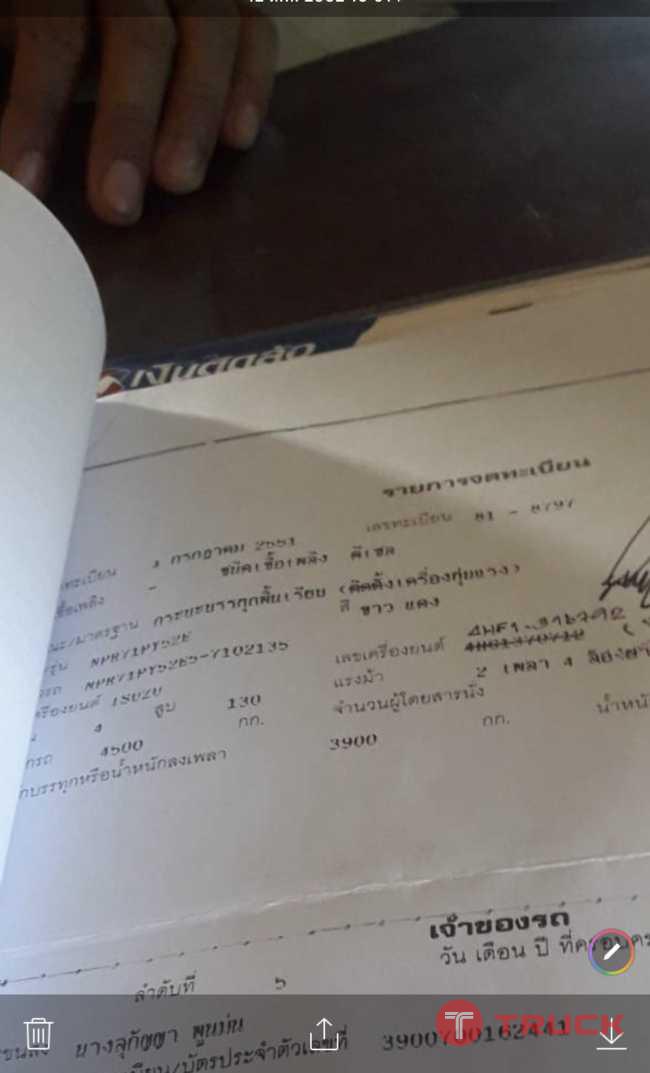 ขาย6ล้อติดเครน..NPR130แรงปี2551..เครน3ตัน3ปลอก2ชัก เล่มพร้อม ขาย6ล้อติดเครน..NPR130แรงปี2551..เครน3ตัน3ปลอก2ชัก เล่มพร้อม