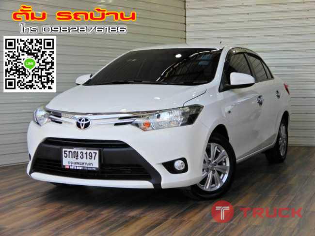 TOYOTA VIOS 1.5E VVT-i AT ปี2014 สีขาว