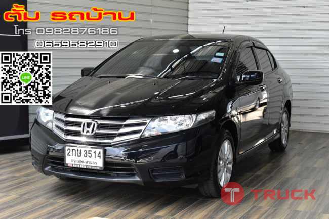 Honda City 1.5 V CNG Sedan AT ปี2014 สีดำ