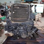 เครื่องยนต์ MITSUBISHI C45 ดีเซลสองสูบเก่าญี่ปุ่น