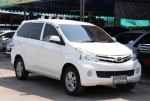 ขายรถบ้านมือเดียวไม่มีชนสวยกริบเจ็ดที่นั่ง TOYOTA AVANZA 1.5 G AUTO 2012 สีขาวเติมE20
