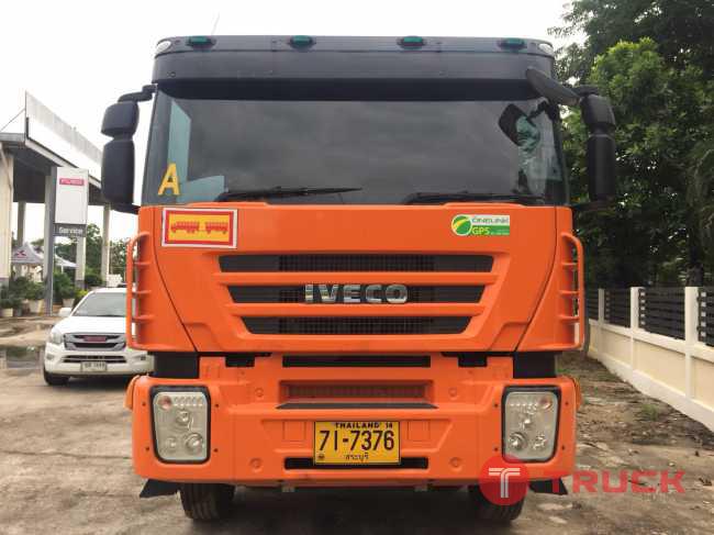 ขายรถถบรรทุก IVECO ปี 2016 380 แรงม้า พร้อมกระบะคอก 6 เส้น