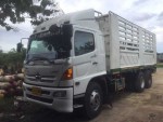 ขาย10ล้อ1เพลาHINO MEGA FL1J 320แรงP11C แชชซีสวย ทะเบียนครบ กระบะร่อง มีระบบลากลูก กระบะสามมิตรลอนเฉียง