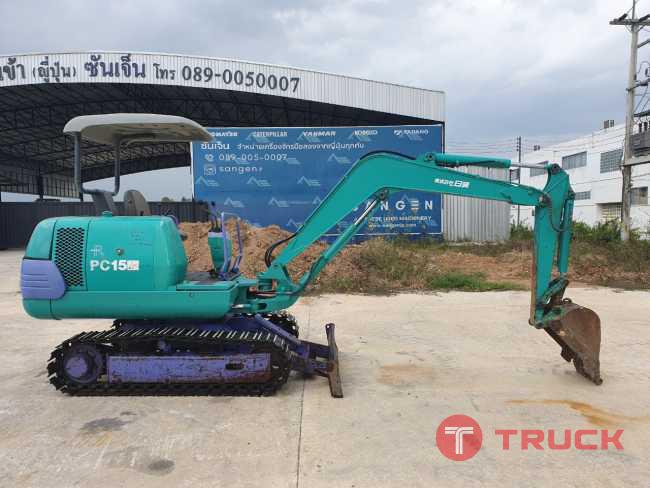 komatsu PC15-3E จากญี่ปุ่น โทร 086-0044333 065-8844400 089-0080077 089-0050007 www.nmc99.com