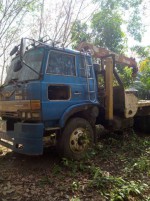 ขาย10ล้อติดเครน...Hino kt925 เพลาเดียว ติดเครน3หรือ4ตัน 4ปลอก3ชักท้องวี