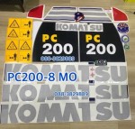 สติกเกอร์ komatsu pc200-8 สนใจสินค้าติดต่อ เบอร์ 088-3829889 คะ IDline 088-3829889 คะ