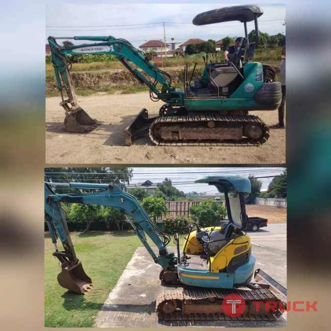 รถขุด KOMATSU PC30 KUBOTA U35 เก่านอกสภาพสวยพร้อมใช้