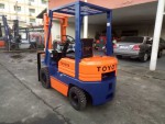 ขาย รถยกฟอร์คลิฟท์ ยี่ห้อ Toyota รุ่น 5FGL15 เครื่องยนต์ เบนซินหรือแก๊ส ขนาด 1.5 ตัน เสาสูง 3 เมตร สภาพสวยมาก รถนำเข้าจากญี่ปุ่น ชั่วโมงการใช้งานน้อย