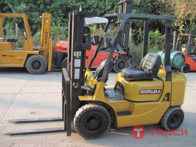 ขายรถยก(ฟอร์คลิฟท์)มือสอง ยี่ห้อ CATERPILLAR รุ่น GP20K.MC. เครื่องยนต์ ดีเซล เกียร์ : ออโต้ ขนาด 2 ตัน เสาสูง 4.8 เมตร สภาพสวยมาก รถนำเข้าจากญี่ปุ่น ราคาไม่แพง