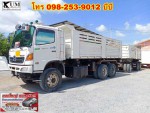 สิบล้อดั้มพ์ Hino mega 344 ปี 59 ดั้มพ์สามมิตร มาพร้อมหางดั้มพ์ กระบะสามมิตร ปี 59 โทร 098-253-9012 บีบี