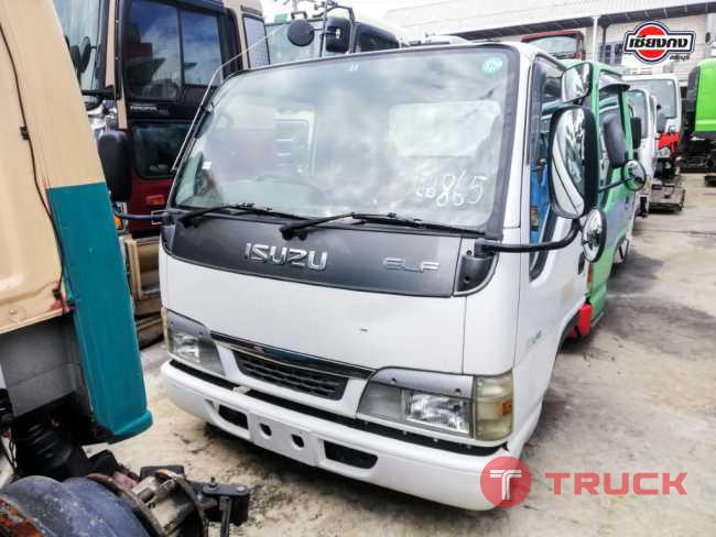หัวเก๋ง ISUZU NKR การ์ตูน สีขาว บริษัทเชียงกงสระบุรี จำกัด หรัส. CB-865