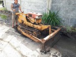 ขาย รถดันดิน แทรคเตอร์ดันดิน เครื่อง kubota ดีเซล 1 สูบ เก่าญี่ปุ่น ดันดิน ดันทราย ในที่แคบ ซอก ซอย