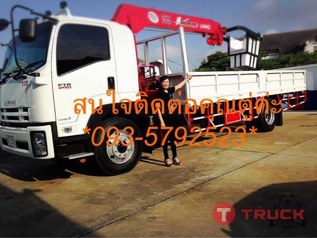รถบรรทุกติดเครน 6 ล้อติดเครน 5 ตัน 3 ตัน ป้ายแดง ใหม่ดาวน์ 0-10%