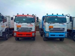รถบรรทุก isuzu FXZ 360 แรงม้ากระบะดั้มพร้อมชุดหางพ่วง 3 เพลา