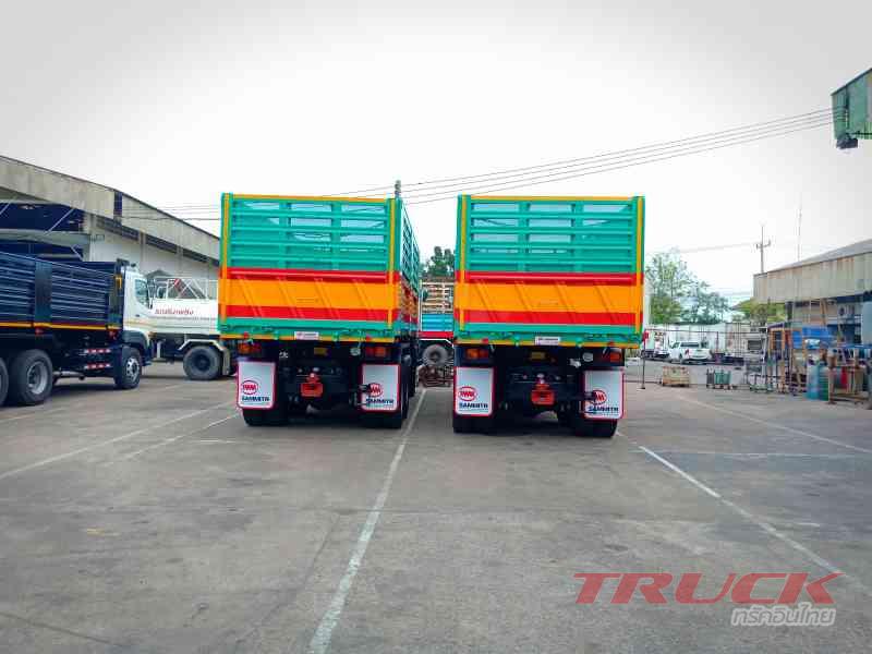 รถบรรทุก isuzu FXZ 360 แรงม้ากระบะดั้มพร้อมชุดหางพ่วง 3 เพลา