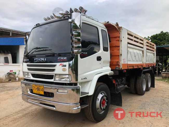 Isuzu 270 ยูโรวัน จดปี 45 แม่เดี่ยวกระบะดัมพ์สามมิตรแท้