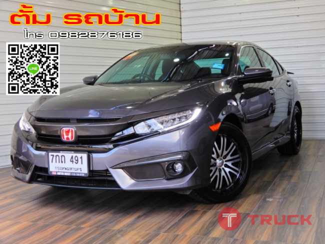 HONDA CIVIC FC 1.5TURBO RS AT ปี2018 สีเทาดำ